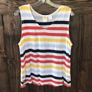 *4/$25* C & C California linen sleeveless top